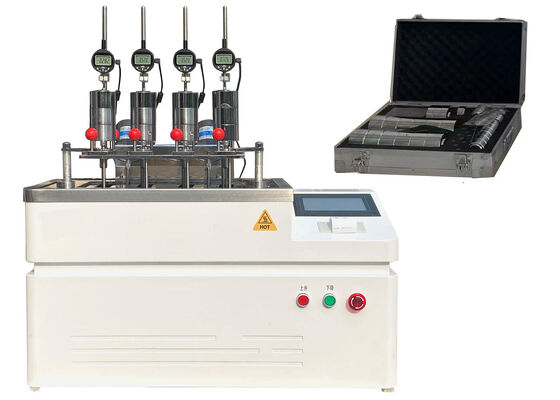 HDT VICAT Testing Machine solution for measuring heat distortion and softening temperatures in control of plastic materials