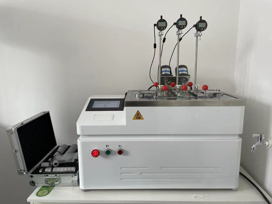 BS EN 727 automatic lifting PP PE PVC plastic material Vicat softening temperature(VST) testing machine