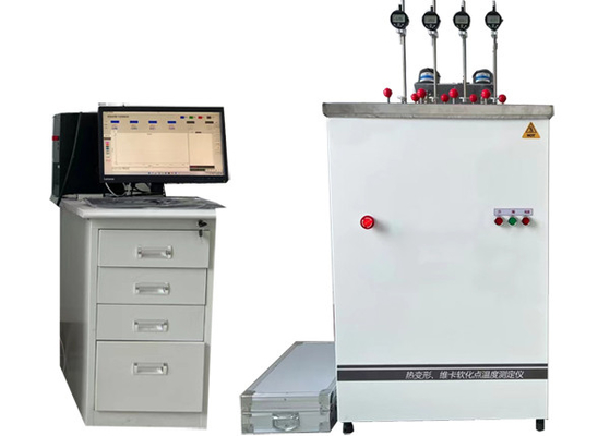 4.5KW Hdt Vicat টেস্টিং মেশিন Vicat নির্ধারণ প্লাস্টিকের নরমকরণ তাপমাত্রা