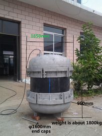 প্লাগ টাইপ 800mm প্লাস্টিকের পাইপ শেষ ক্যাপ ট্রিপল ক্যাপ গঠন ISO9001 অনুমোদন