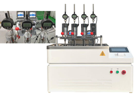 নিয়ন্ত্রণ প্রক্রিয়ায় তাপ বিকৃতি এবং ভিক্যাট নরম করার তাপমাত্রা পরীক্ষা করার জন্য HDT VICAT টেস্টিং মেশিন সমাধান